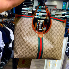 WOMEN BAGS - Gucci Giglio GG Canvas Tote