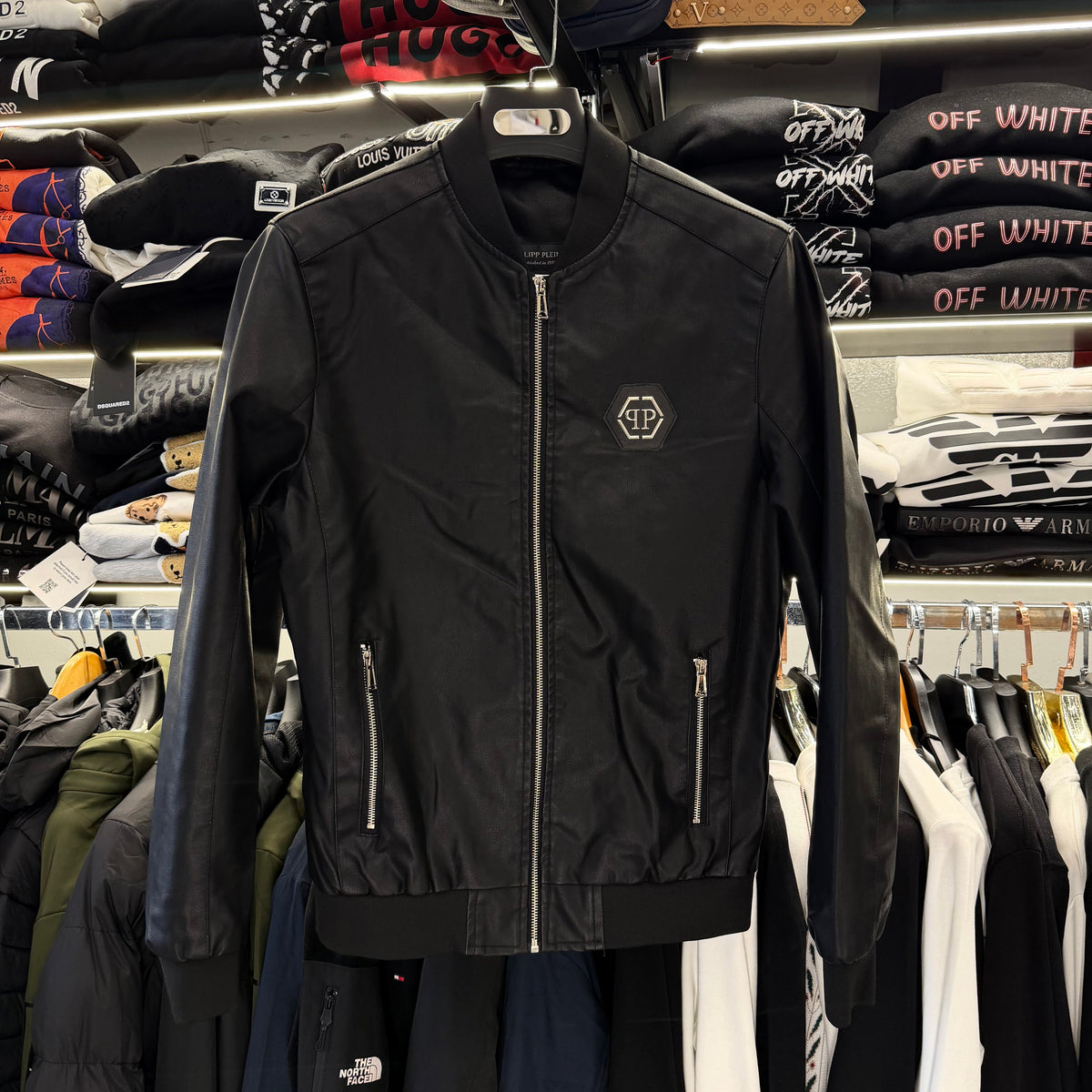 PHILIPP PLEIN- ΔΕΡΜΑΤΙΝΟ ΜΠΟΥΦΑΝ