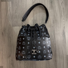 WOMEN BAGS - MCM Dessau Drawstring Bag / Visetos Bucket Bag