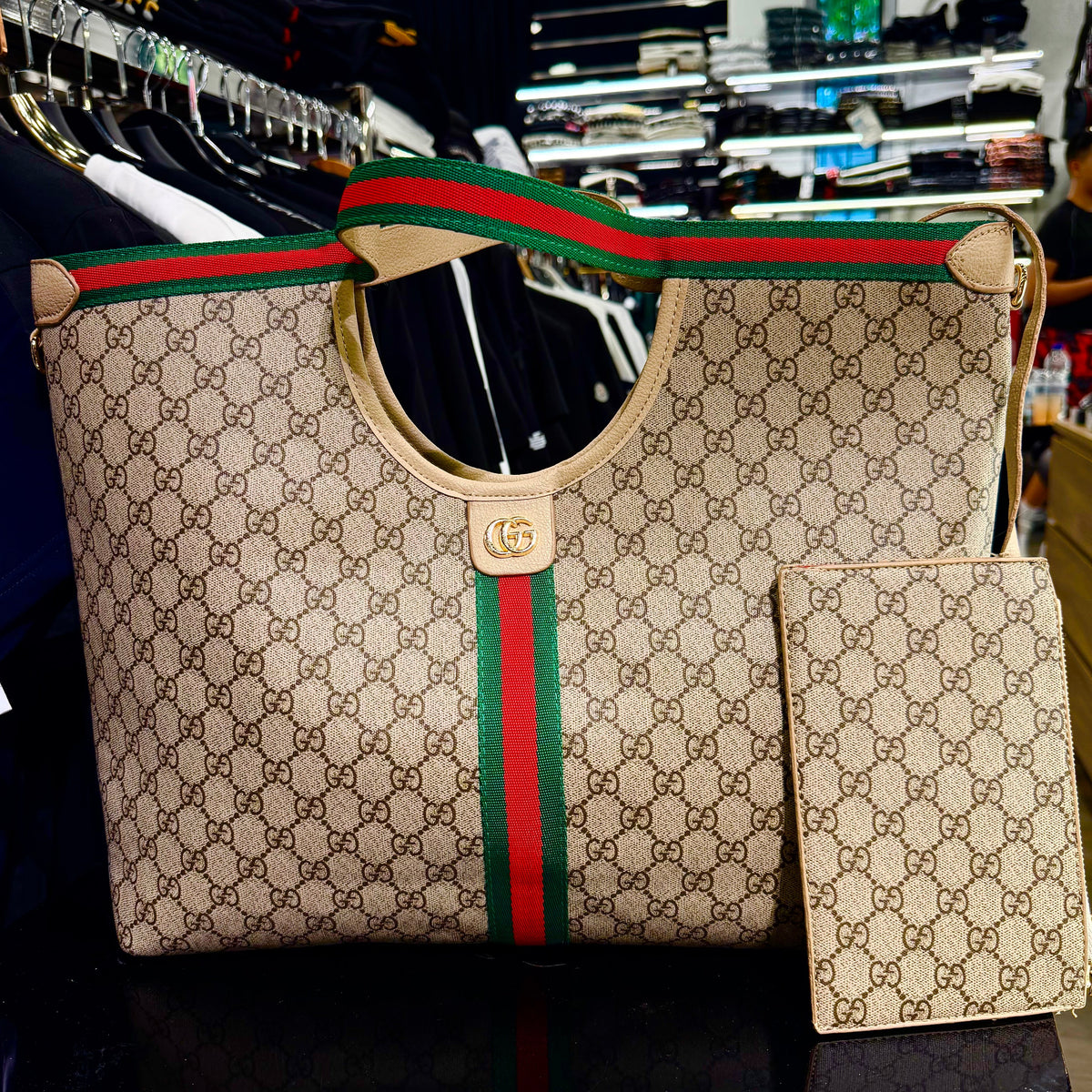 WOMEN BAGS - Gucci Giglio GG Canvas Tote