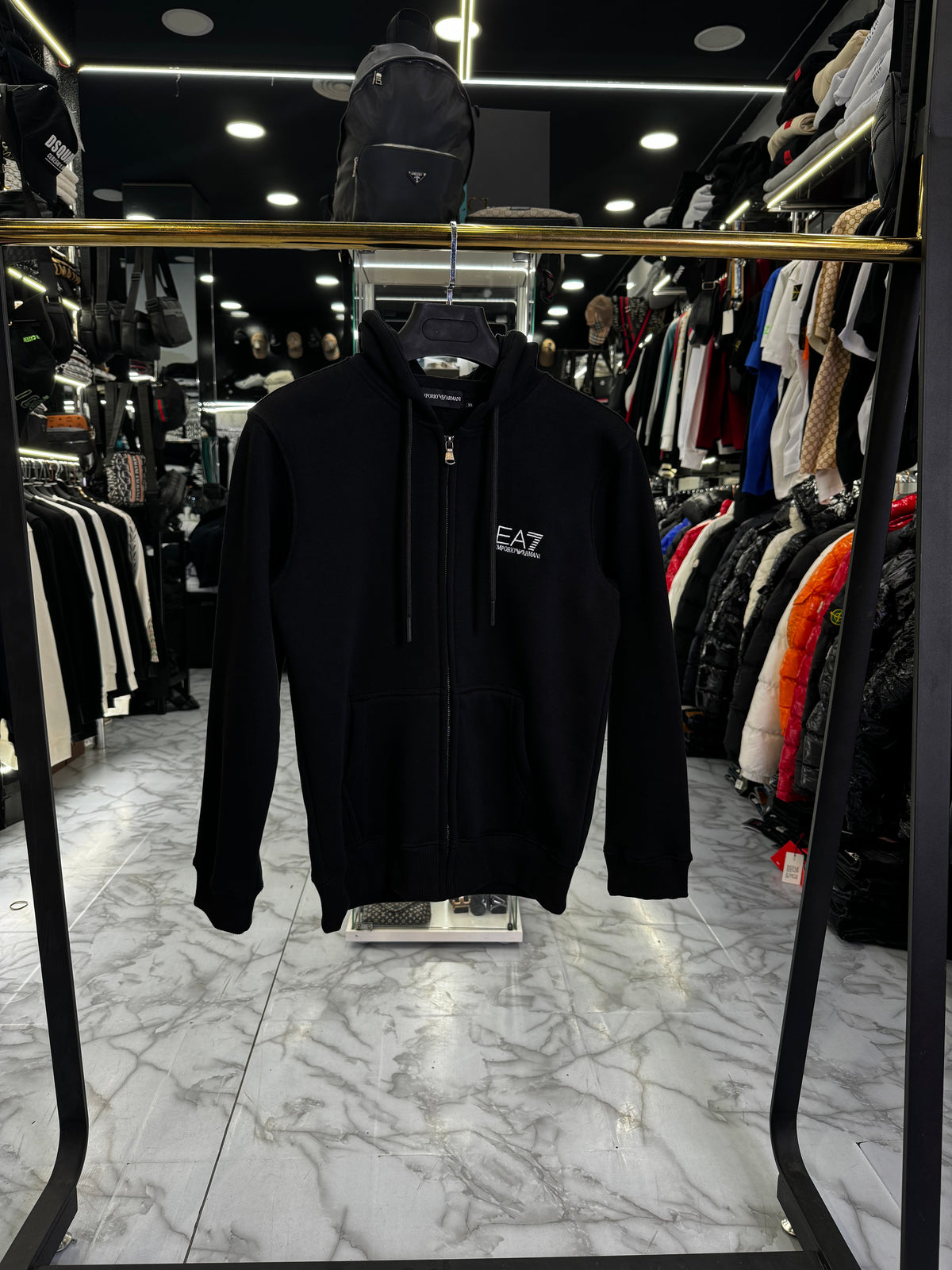 EMPORIO ARMANI EA7 ΜΑΥΡΗ ΖΑΚΕΤΑ